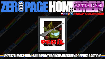 Peril (2021 WIP Update) Full Playthrough (ZPH After Dark): Atari 2600 & 7800 Homebrew