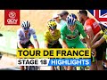 All-Out Battle For The Yellow Jersey! | Tour De France 2022 Stage 18 Highlights