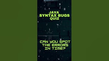 Java Bug Hunt Quiz 1: Can You Spot the Glitch? | Coding Challenge