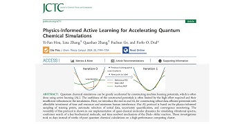 JCTC: Physics-informed active learning for accelerating quantum chemical simulations