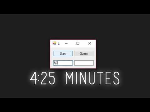 (Complete Starter)Higher-Lower-Guess-Game in Visual Studio C# under 5 minutes | Coding Challenge