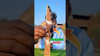 Obsidian knife world sharpest knife #experiment #shorts