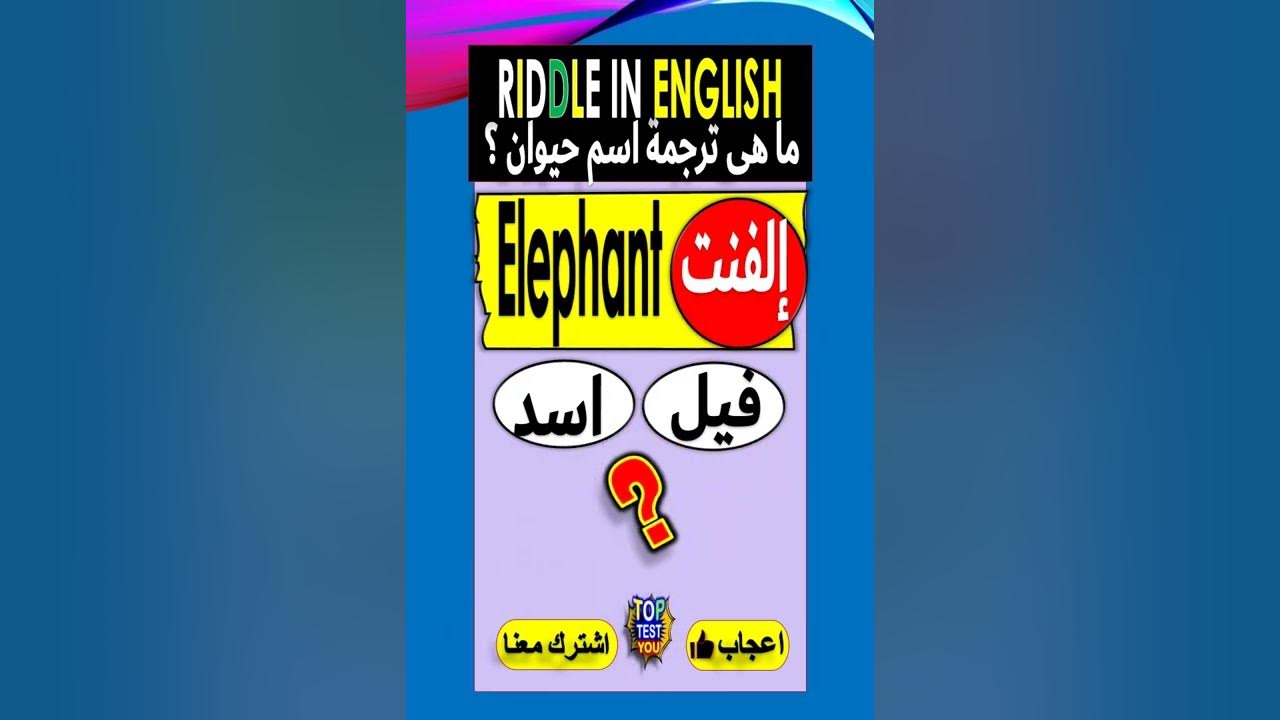 English | Elephant Animal translate | FOR SMART | #SHORTS 