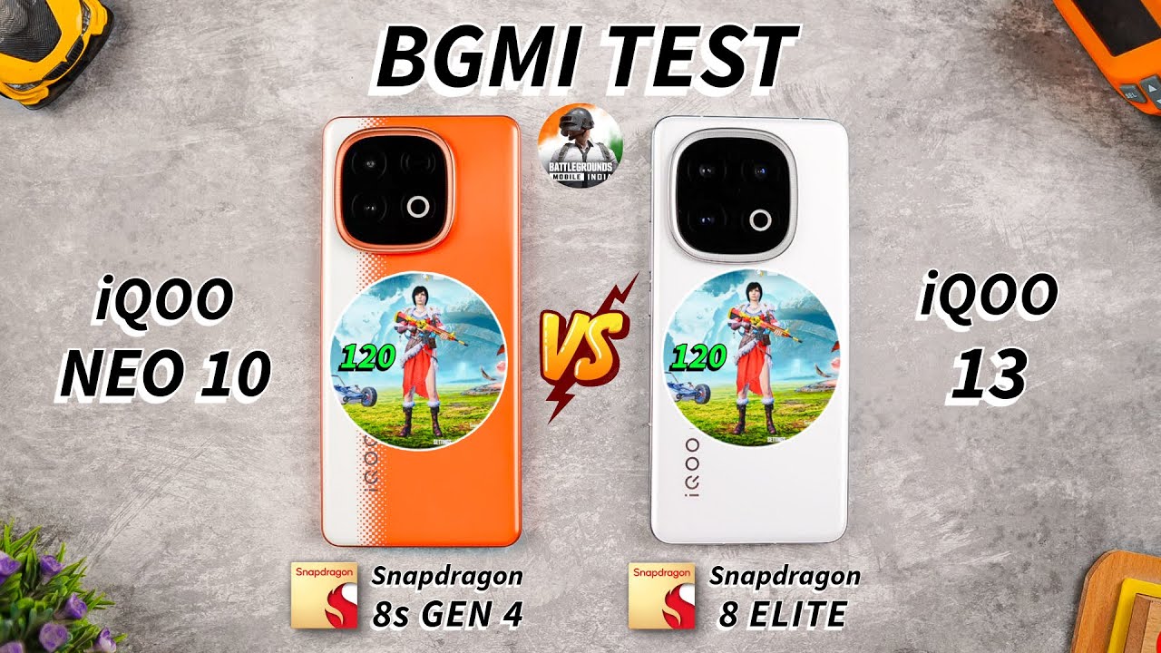 iQOO Neo 10 vs iQOO 13 - 120 FPS BGMI Test, Heating & Battery Test | 120FPS King? 🤔
