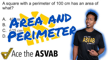ASVAB Mathematical Knowledge - Area and Perimeter (Practice Test Question and Answer Solution)