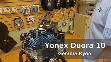 Time Lapse: How to String a Yonex Duora 10 Badminton Racquet
