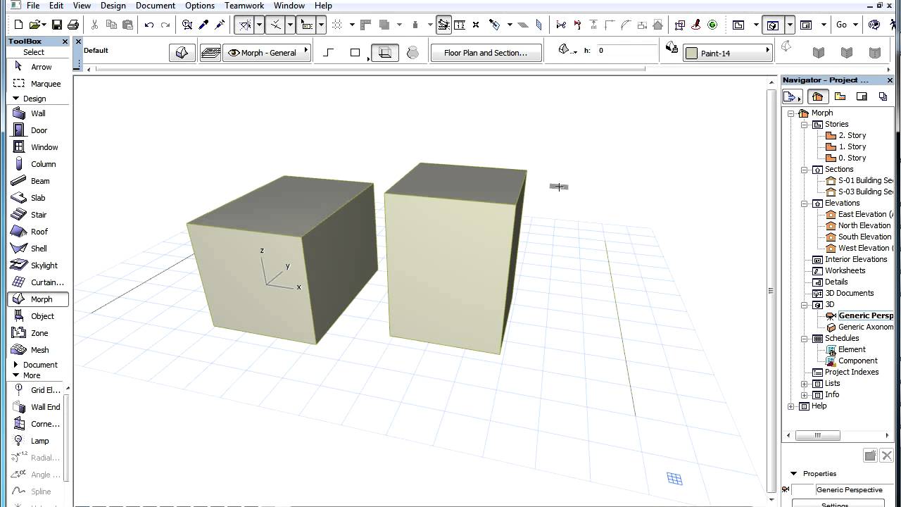 3ds The ARCHICAD MORPH Tool - Creating a 3D Box Shaped MORPH Element