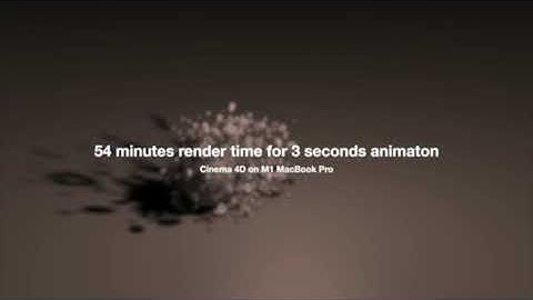 Cinema 4D Rendering Test on M1 chip MacBook Pro