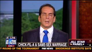 Chick Fil A and Same Sex Marriage   Charles Krauthammer   Bret Baier   8 1 12
