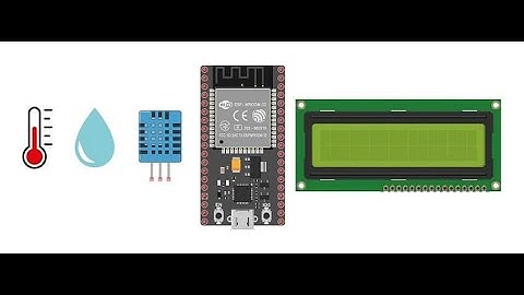 Display temperature and humidity measured by DHT11 connected to ESP32 on I2C LCD display