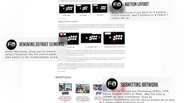 FA Plexworks Custom Fightstick Artwork Services