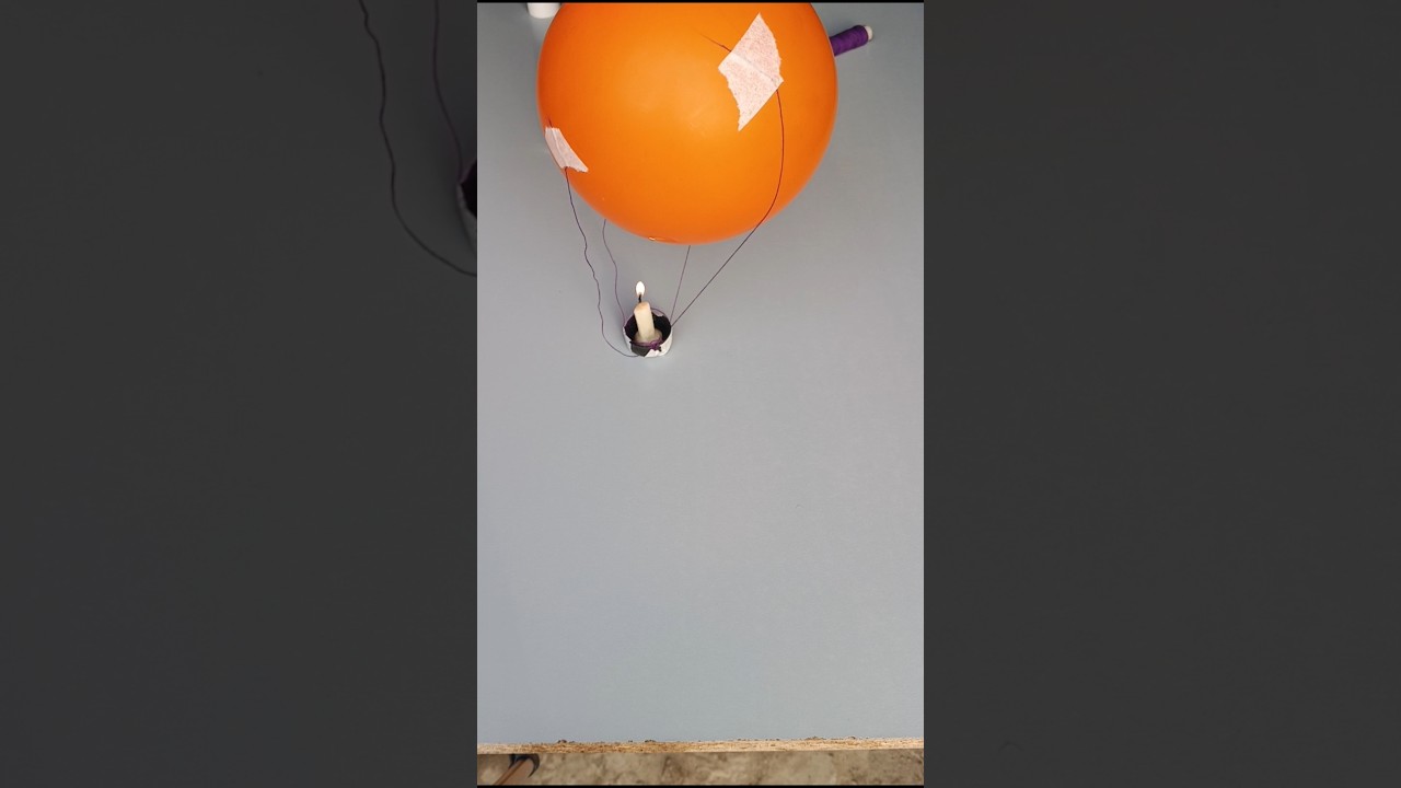 Balloon flying with candle 🕯️ experiment science trick 