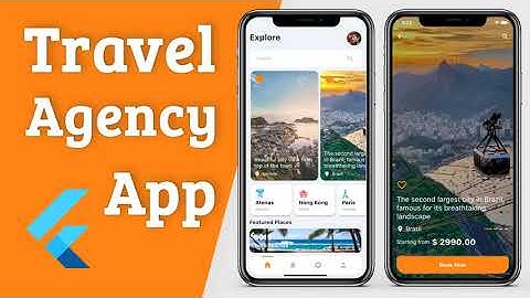 Flutter App UI - Travel Agency - Speed Code