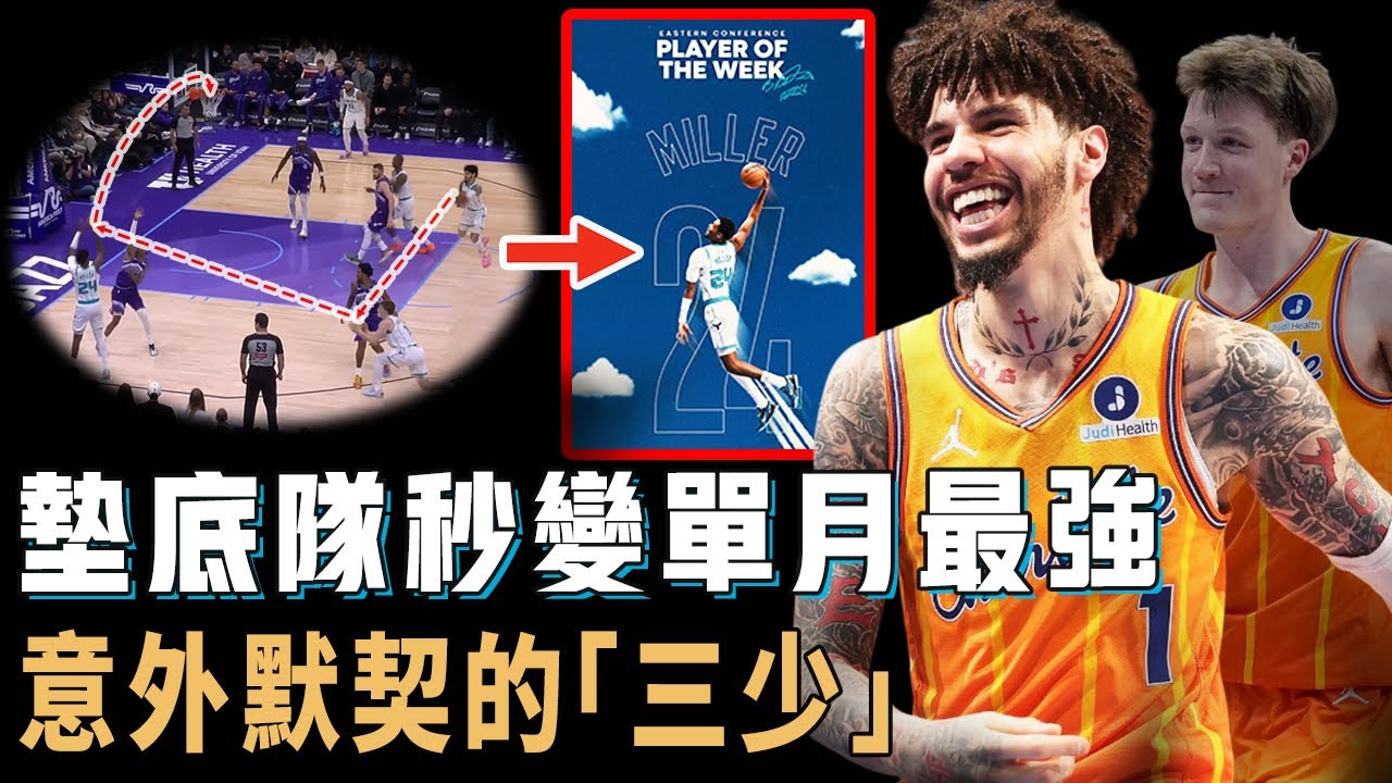 近1個月全聯盟最強球隊，本以為將被放棄的LaMelo Ball到底有多適合新秀Kon？利用傳球將菜鳥「喂」成第一射手，帶隊連續戰勝爭冠級別強敵，或將時隔10年重返季後賽【NBA球星分析】