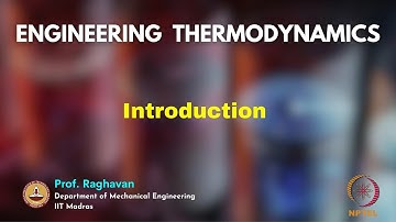 ENGINEERING THERMODYNAMICS - Introduction video