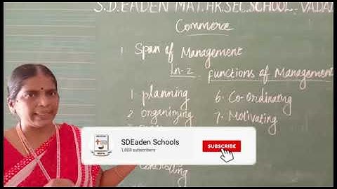 12th  - Commerce - Unit 1 - Span of  Management