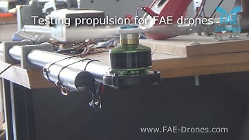 drone propulsion test FAE 1115 Predator, full fhrottle 10 minutes.