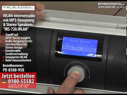 WLAN-Internetradio mit MP3-Streaming & Stereo-Speaker (refurbished)