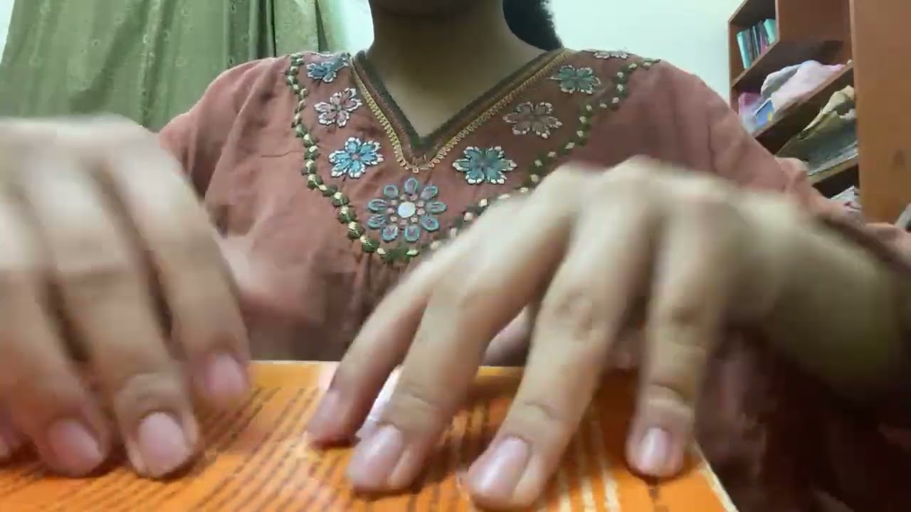 Tapping and scratching on books (books massage) (no talking)