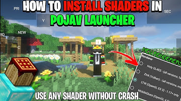 How To Download Shaders In Pojav Launcher 🔥 | Shader For PojavLauncher Without Crash ☠️ New Renderer