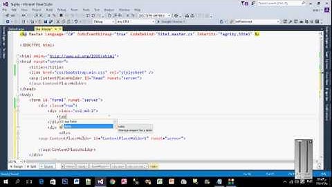 تصميم موقع  مع قاعدة بيانات visual studio 2015