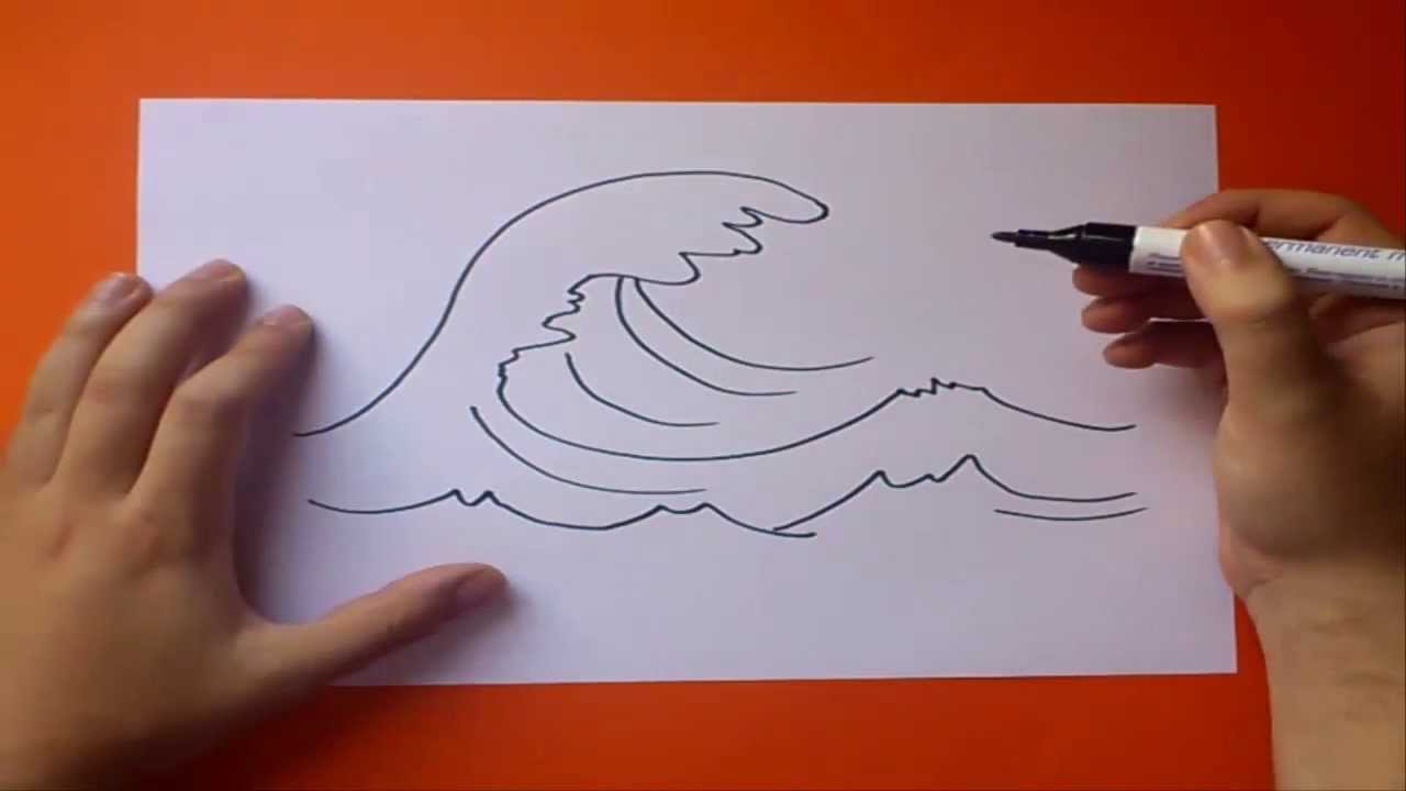 Como dibujar una ola paso a paso | How to draw a wave - thptnganamst.edu.vn