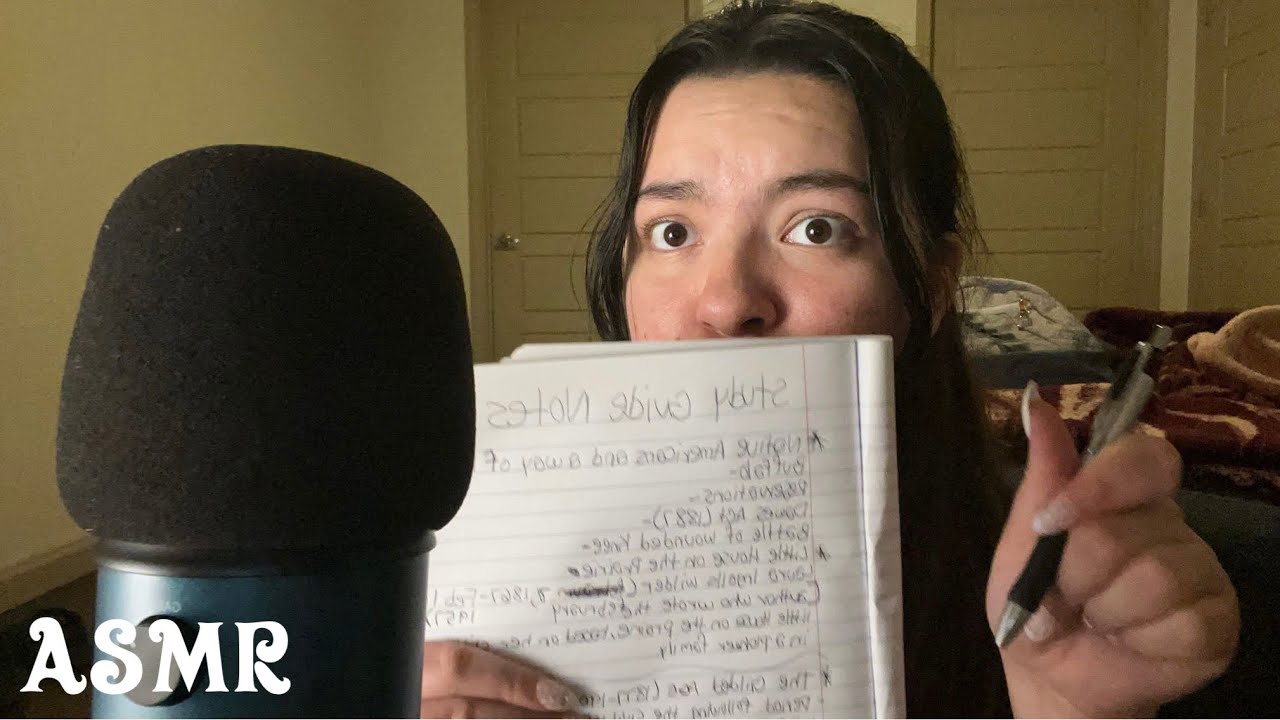 asmr study with me ๐ *whisper ramble, flipping pages, clicky sounds ...