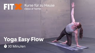 yoga easy flow | 30 minuten | FitX-Kurse für zu Hause: classx at home