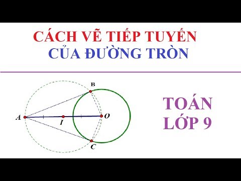 Video: Cách Vẽ Tiếp Tuyến Với đường Tròn