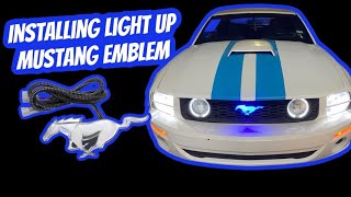 Installing Light Up 💡 Ford Mustang Emblem 🐎