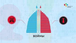 Демографическая пирамида Всероссийской переписи населения