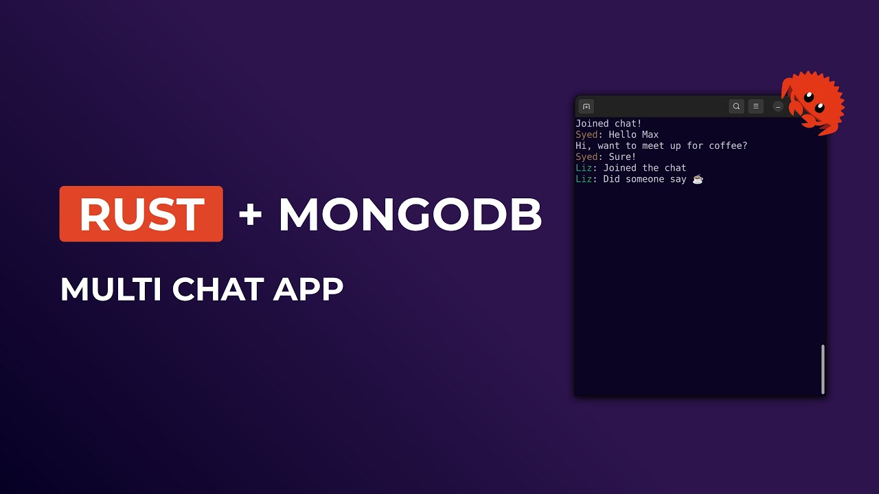 Multi Chat App With Rust And MongoDB - YouTube
