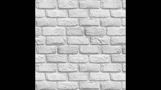 1/6 1/12 1/24 Miniature Vintage Rustic White Brick Wall Decor Printable PDF