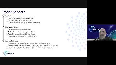 FIERCE Masterclass 2: From Satellites to Insights – Understanding EO Data & Sensors