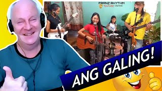 JUST A SONG BEFORE I GO (CSN) cover by Franz Rhythm (father daughters &amp; son)| REACTION