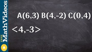 Learn how to apply a translation using a translation vector ex 2