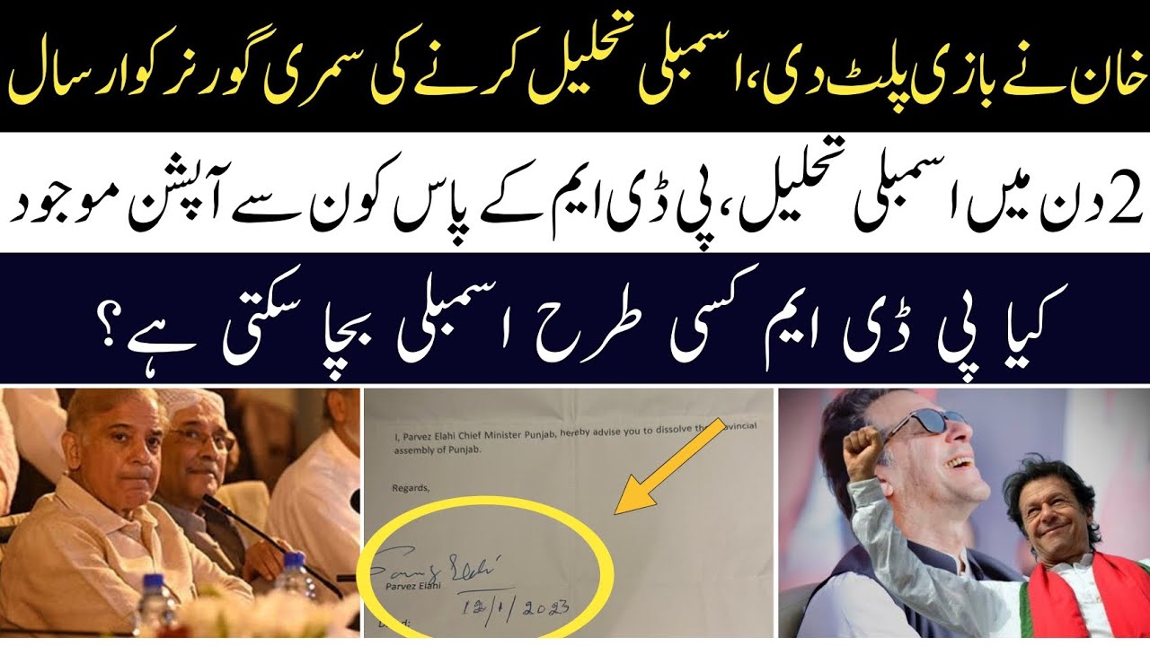 Assembly Dissolution Summary Sent To Governor By CM Punjab Pervez Elahi