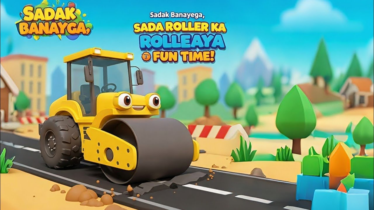 "Roller Rhyme: The Road Roller Adventure!"