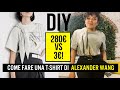 COME FARE UNA T-SHIRT DI ALEXANDER WANG usando una vecchia maglietta