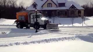 Mack Granite Snowplow w/ Epoke S3800 Sirius AST salt spreader