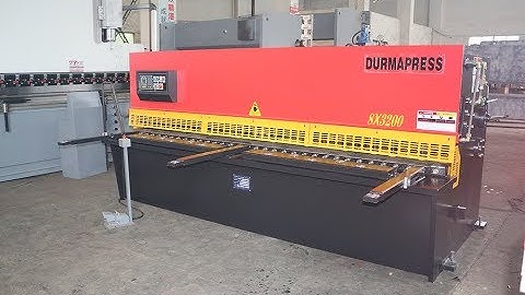 Hydraulic plate shearing machine 8x3200 with E21 NC control system