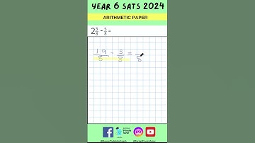 SATs 2024 ANSWERS Paper 1 Q28 #maths #mathstest #year6 #year6sats