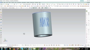 How to insert Text on Cylinder in NX 10