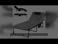 Portable Folding Camping Cot - 3-Position Adjustable Reclining Lounge Chair with Pillow, Outdoor Sle