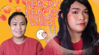 Peach Vibes Look using Makeup from Shopee