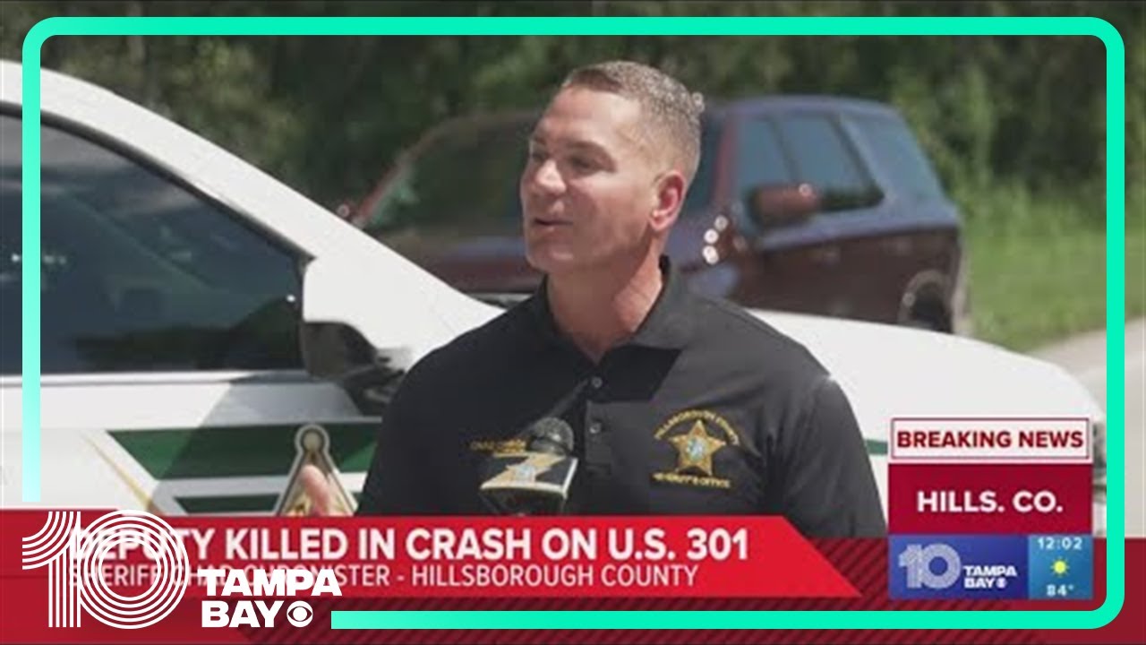 Hillsborough County deputy killed in crash with semi-truck - YouTube