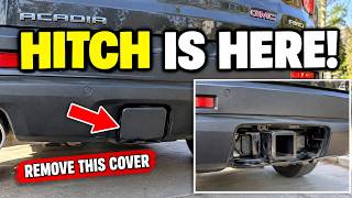 How to Remove the Hitch Cover on a GMC Acadia | Trailer Hitch Access