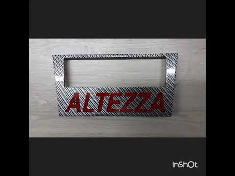 Переходная рамка на ALTEZZA для автомагнитоллы с гоборитнной подсведкой