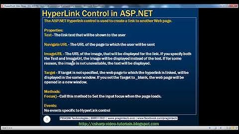 13 ASP NET Hyperlink control Part 132