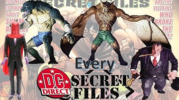 Every DC Direct Secret Files Comparison List Batman Rouges Gallery Unmasked Arkham Asylum